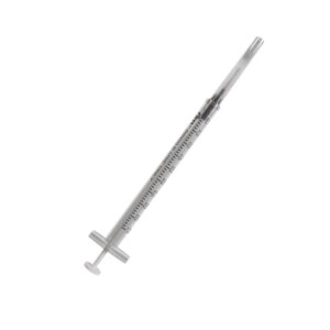 Jeringa tuberculina de 1ml con aguja 27G x 5/8, marca RIM.